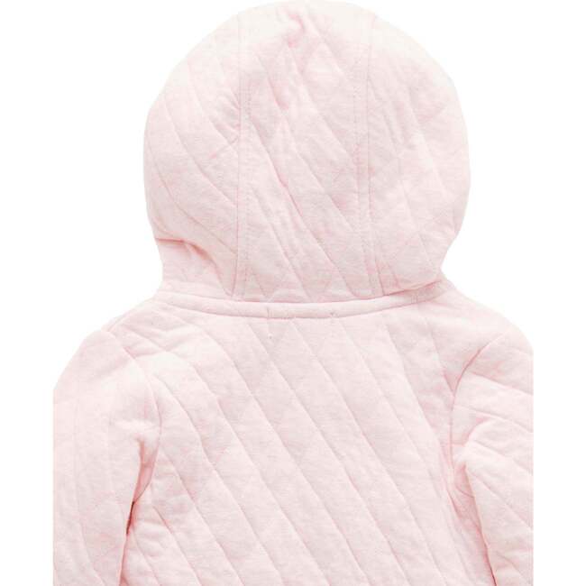 Quilted Hooded Coverall Soft Pink Melange - Rompers - 6