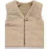 Shearling Reversible Vest Mushroom - Vests - 5 - thumbnail