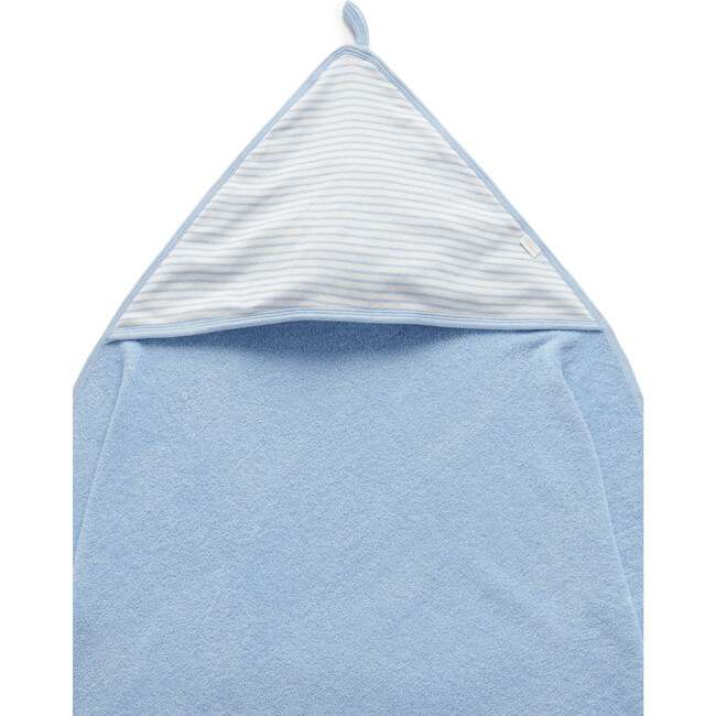 Essential Bear Hooded Towel Pale Blue Melange