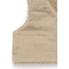 Shearling Reversible Vest Mushroom - Vests - 6 - thumbnail