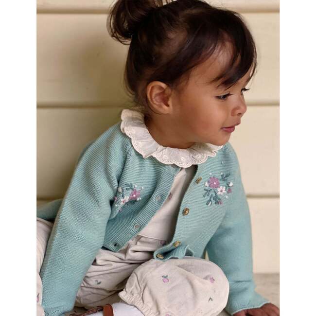 Ruffle Pointelle Bodysuit Cloud