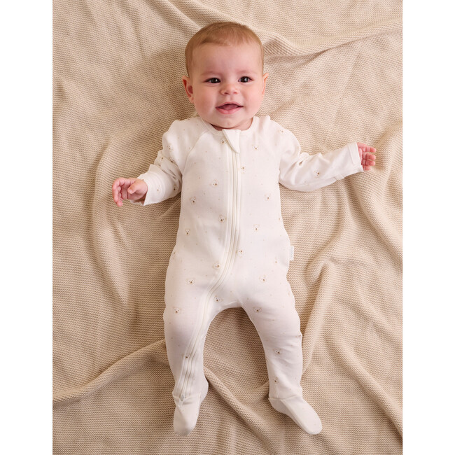 2 Pack Zip Footie Vanilla Bear Pack