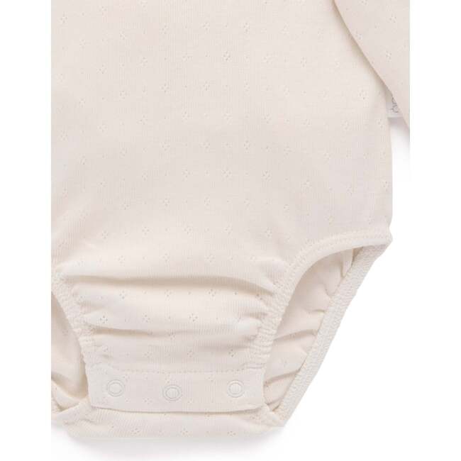 Ruffle Pointelle Bodysuit Cloud - Onesies - 4