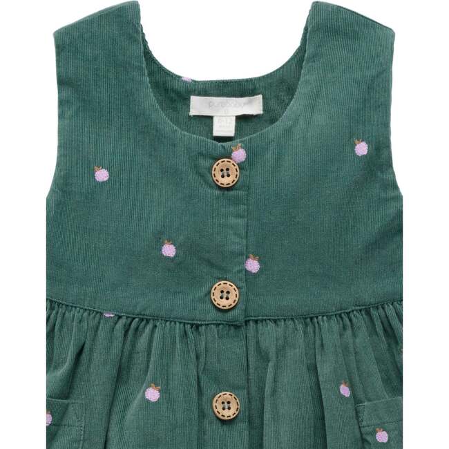 Corduroy Pinnie & Headband Set Apple Broderie - Dresses - 5