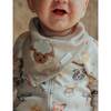 Thick Zip Footie & Bib Set Farm Friends Print - Rompers - 7