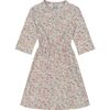Miss B Gabriela Circle Dress Mini, Pink Floral - Dresses - 1 - thumbnail