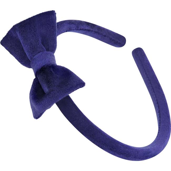 Preppy Headband, Navy Velvet - Hair Accessories - 1