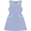 Ruby Pocket Dress, Cornflower Blue Mini Stripe - Dresses - 1 - thumbnail