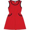 Ruby Pocket Dress, Red - Dresses - 1 - thumbnail