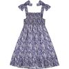 India Shoulder Tie Sundress, Navy Floral - Dresses - 1 - thumbnail