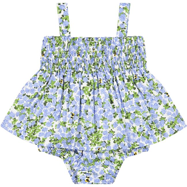 Hazel Romper, Blue Hydrangea - Rompers - 1