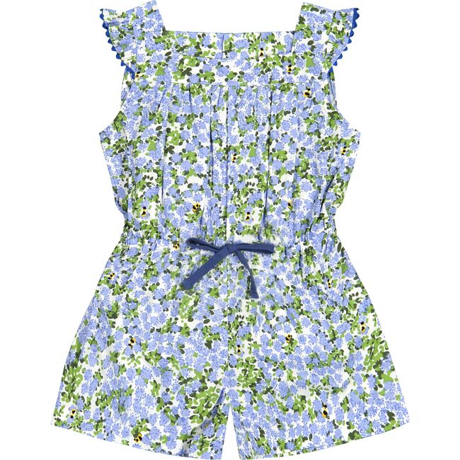 Gwynnie Romper, Blue Hydrangea