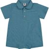 Hudson Romper, Blue Green Ministripe - Rompers - 1 - thumbnail