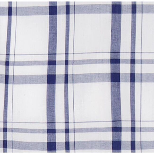 Riley Girls Flutter Sleeve Dress, Navy Plaid