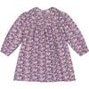 Ginny Girls Peter Pan Collar Dress Mini, Pink Navy Floral - Dresses - 1 - thumbnail