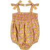 Ella Ruched Bubble, Tropical Garden - Rompers - 1 - thumbnail