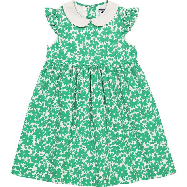 Riley Peter Pan Collar Dress, Green - Dresses - 1