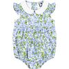 Phoebe Peter Pan Collar Bubble, Blue Hydrangea - Rompers - 1 - thumbnail