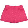 Phoebe Pocket Shorts, Pink Eyelet - Shorts - 1 - thumbnail