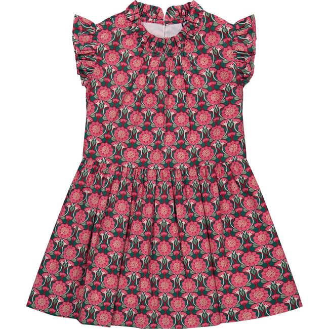 Kinsley Dropwaist Dress, Pink Lotus