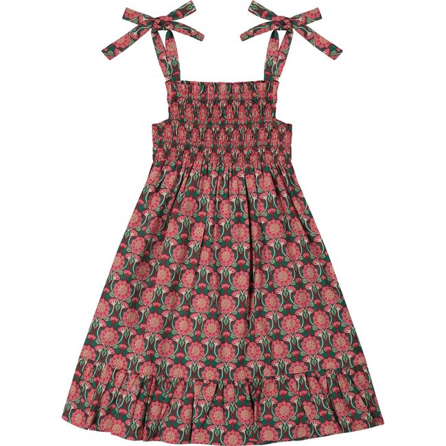 India Shoulder Tie Sundress, Pink Lotus