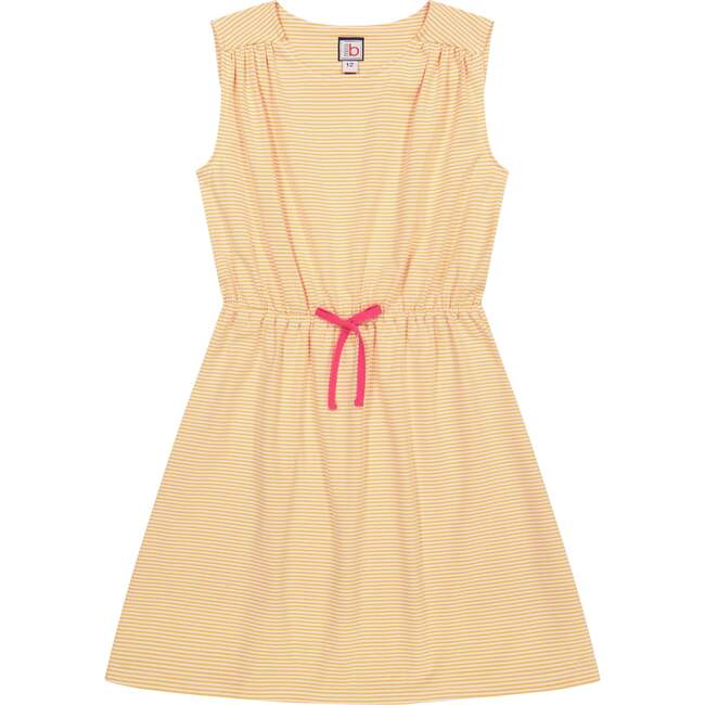 Lindsey Drawstring Dress, Yellow