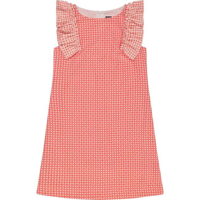 Grace Ruffle Sleeve Shift, Orange