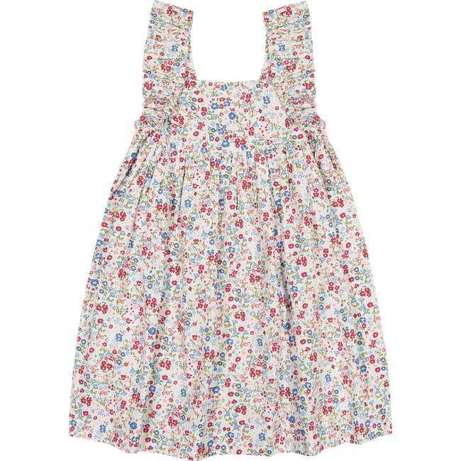 Sawyer Flutter Sleeve Dress, Ditsy Floral - Dresses - 1