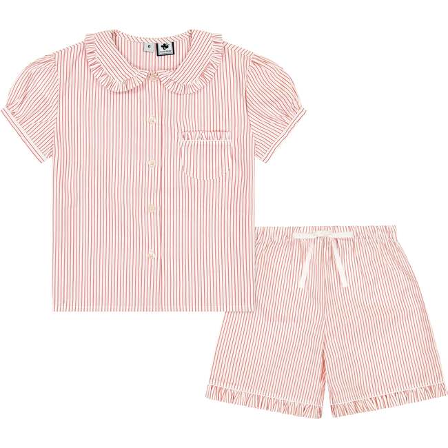 Rosie 2-Piece Lounge Set, Red Stripe