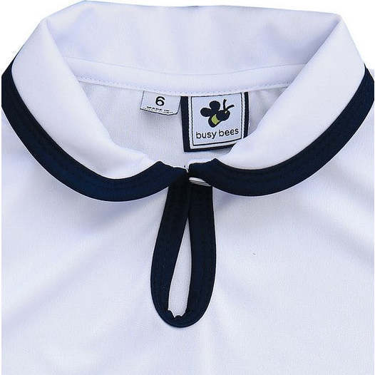 Serena Sleeveless Performance Polo, White Pink Dri-Fit - Tank Tops - 2