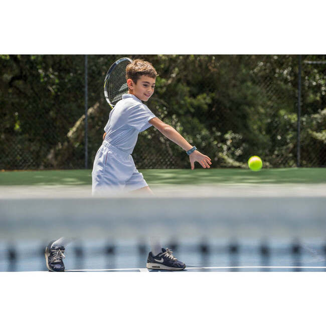 Boys Knit Performance Polo, White - Tank Tops - 2