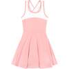 Naomi Criss-Cross Sport Dress, Pink White Dri-Fit - Dresses - 1 - thumbnail