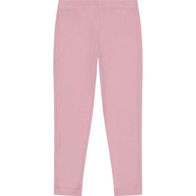 Ribbed Knit Leggings, Light Pink