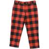 Alex Flat Front Pant, Red Yellow Plaid - Pants - 1 - thumbnail