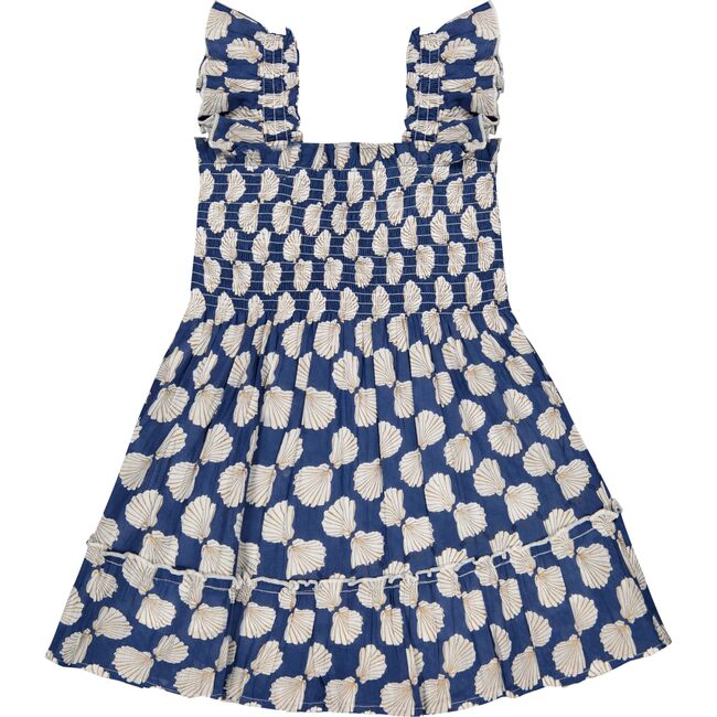 Mini Paloma Girl's Dress Shell Beach Navy