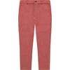 Alex Boys Houndstooth Check Flat Front Pants, Red - Pants - 1 - thumbnail