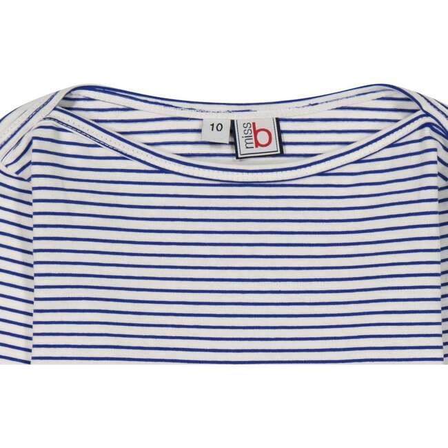 Bateau Tween Striped Tee, Blue