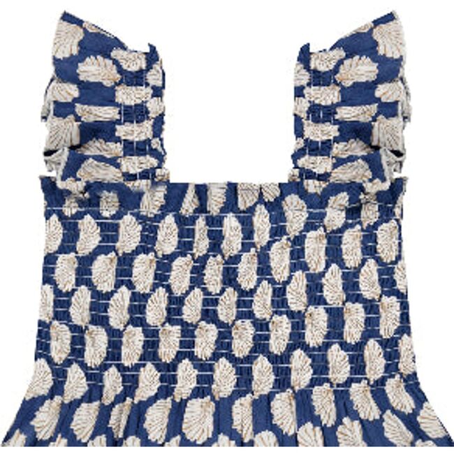 Mini Paloma Girl's Dress Shell Beach Navy