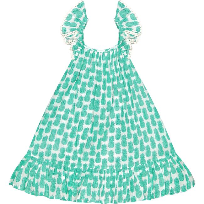 Mini Eva Girl's Dress Pineapple Crush Lagoon
