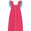 Maxi Sandrine Women's Dress Raspberry Embroidery, Pink - Dresses - 1 - thumbnail