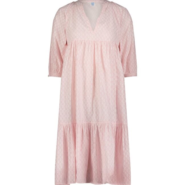 Martine Women's Popover Dress Rose Stripe, Pink
