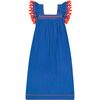 Maxi Sandrine Women's Dress Classic Blue Embroidery, Blue - Dresses - 1 - thumbnail