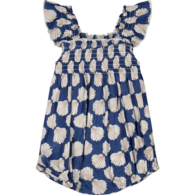 Leila Baby Romper Shell Beach Navy