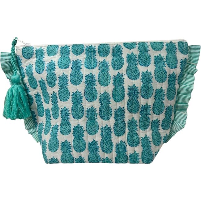 La Plage Ruffle Pouch Pineapple Crush Lagoon