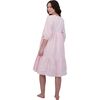 Martine Women's Popover Dress Rose Stripe, Pink - Dresses - 2 - thumbnail