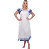 Maxi Sandrine Women's Dress White Lapis Blue Embroidery, Blue - Dresses - 2 - thumbnail