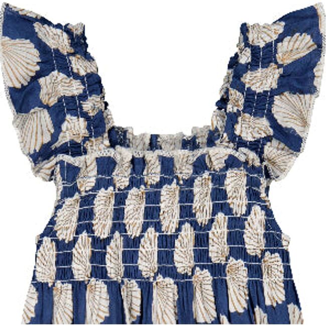 Leila Baby Romper Shell Beach Navy