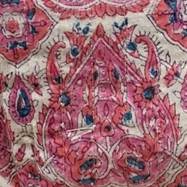 La Plage Ruffle Pouch Pink Paisley - Bags - 3