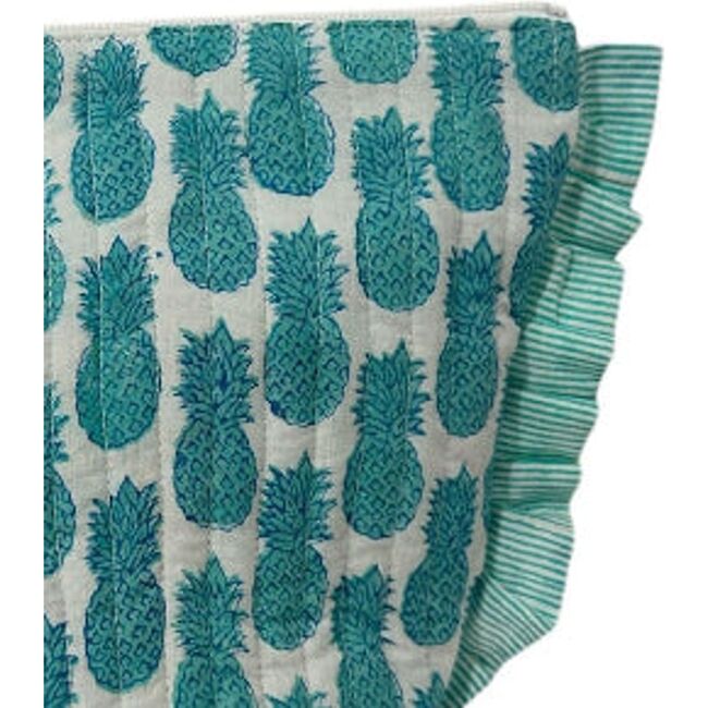 La Plage Ruffle Pouch Pineapple Crush Lagoon - Bags - 3