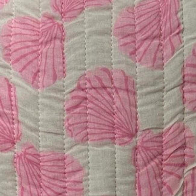 La Plage Ruffle Pouch Shell Beach Pink - Bags - 3